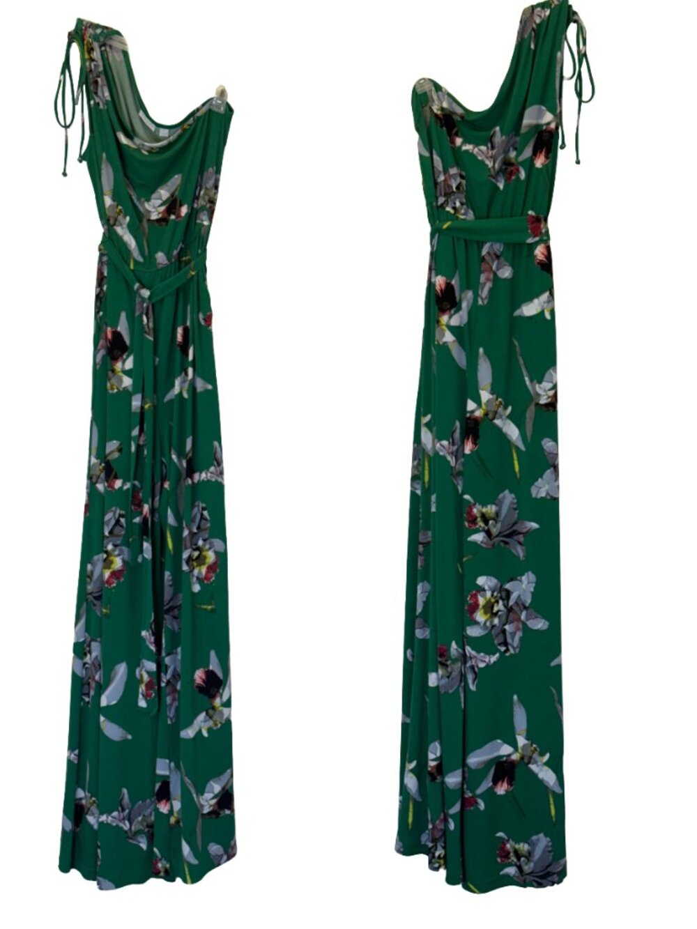 Women's Green Off shoulder Jumpsuit Size S
